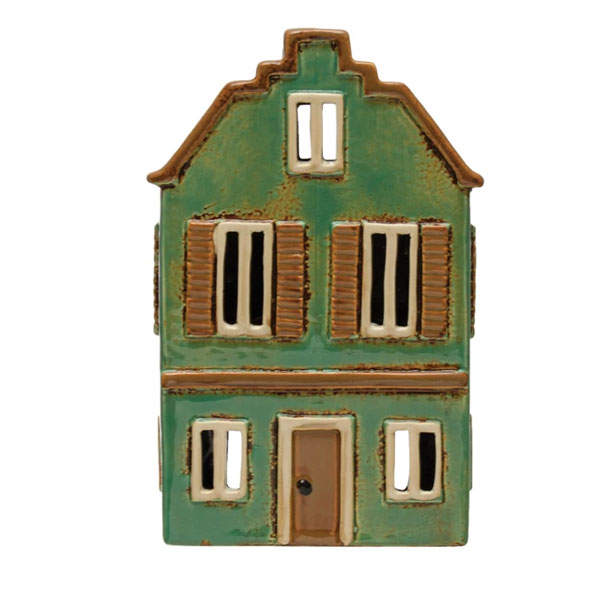 Stoneware Votive Candle House - Image 2